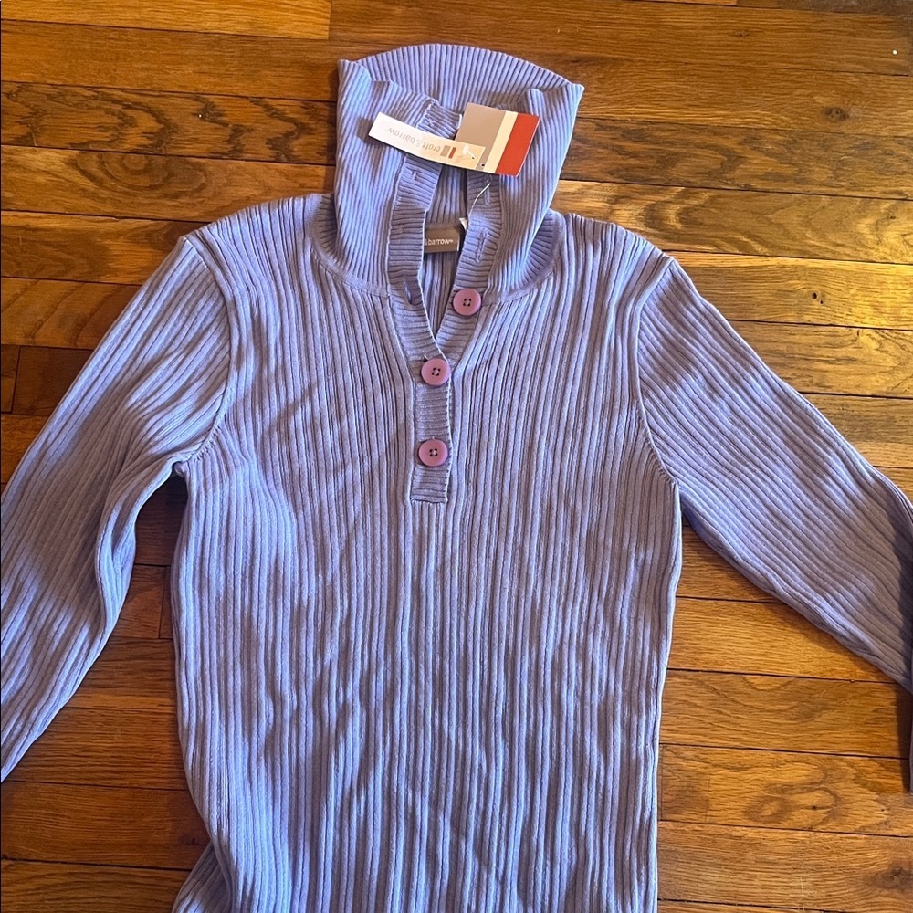 croft & barrow Lilac Ribbed Button Cardigan BNWT